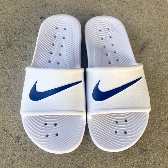 nike kawa shower slide white